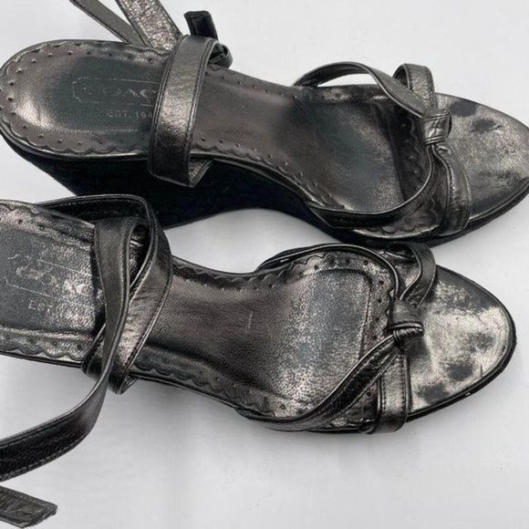 Coach Signature C Wedge Sandals - Picture 3 of 4